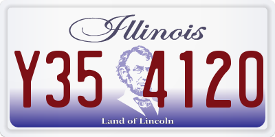 IL license plate Y354120