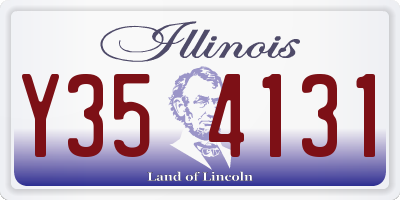 IL license plate Y354131