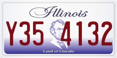 IL license plate Y354132
