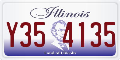 IL license plate Y354135