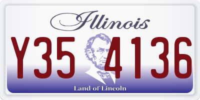 IL license plate Y354136