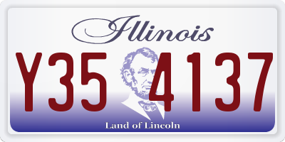 IL license plate Y354137
