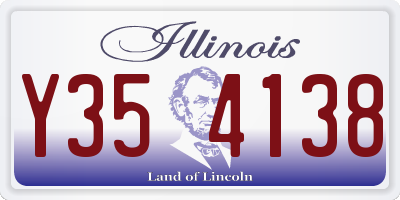 IL license plate Y354138