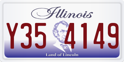 IL license plate Y354149