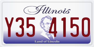 IL license plate Y354150