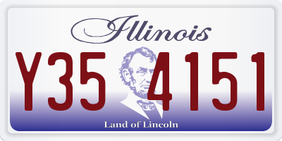 IL license plate Y354151