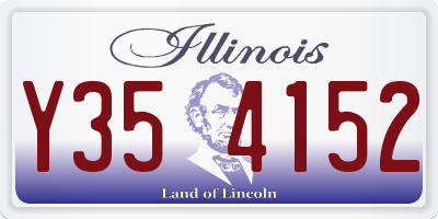 IL license plate Y354152