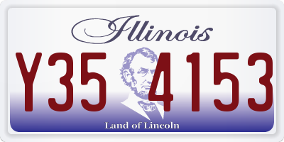 IL license plate Y354153