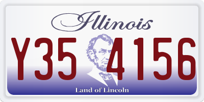 IL license plate Y354156