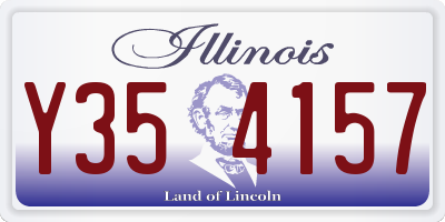 IL license plate Y354157