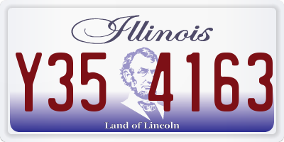 IL license plate Y354163