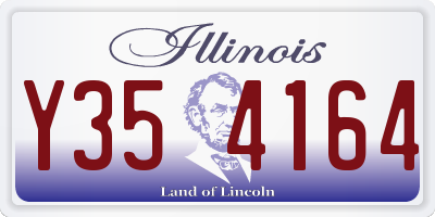 IL license plate Y354164