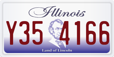 IL license plate Y354166