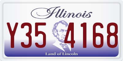IL license plate Y354168