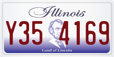 IL license plate Y354169
