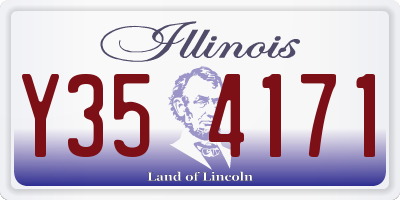 IL license plate Y354171