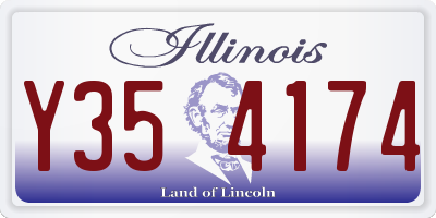 IL license plate Y354174