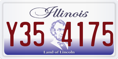 IL license plate Y354175