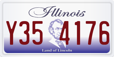 IL license plate Y354176