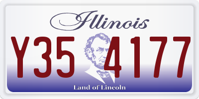 IL license plate Y354177