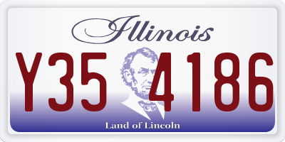 IL license plate Y354186