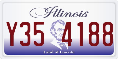 IL license plate Y354188