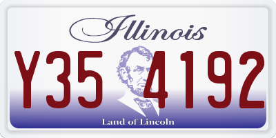 IL license plate Y354192
