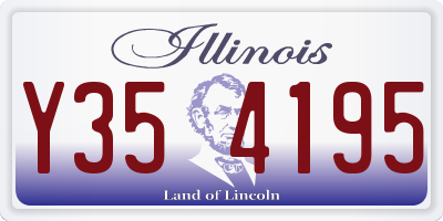 IL license plate Y354195