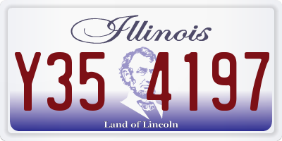 IL license plate Y354197