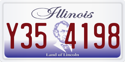 IL license plate Y354198