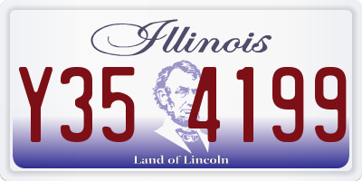 IL license plate Y354199