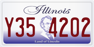 IL license plate Y354202