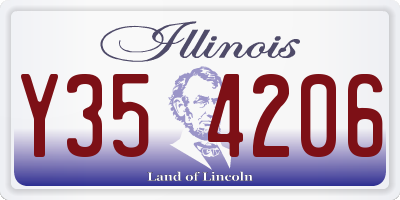 IL license plate Y354206