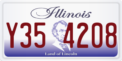 IL license plate Y354208