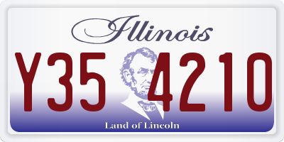 IL license plate Y354210
