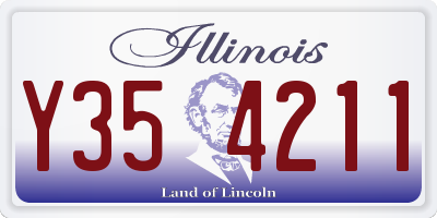 IL license plate Y354211