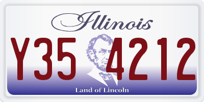 IL license plate Y354212