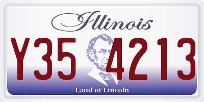 IL license plate Y354213