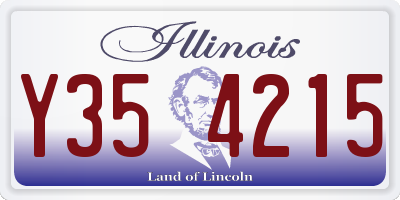 IL license plate Y354215