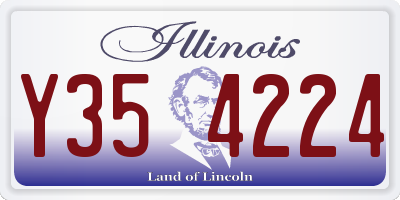IL license plate Y354224