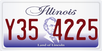 IL license plate Y354225