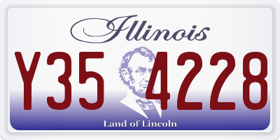 IL license plate Y354228