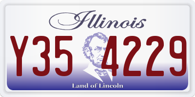 IL license plate Y354229
