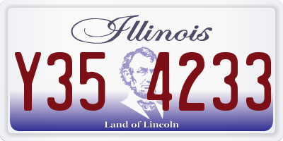 IL license plate Y354233