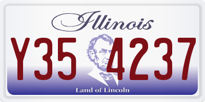 IL license plate Y354237