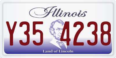 IL license plate Y354238