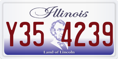 IL license plate Y354239