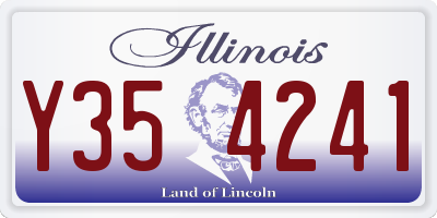 IL license plate Y354241