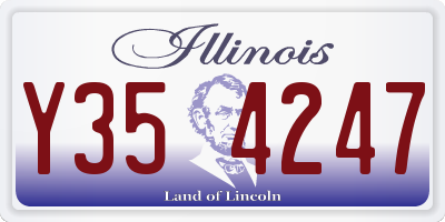 IL license plate Y354247