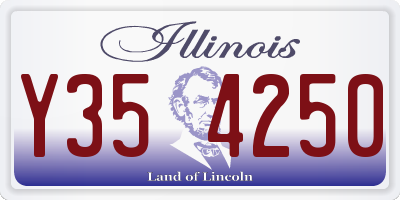IL license plate Y354250